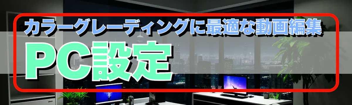 カラーグレーディングに最適な動画編集PC設定