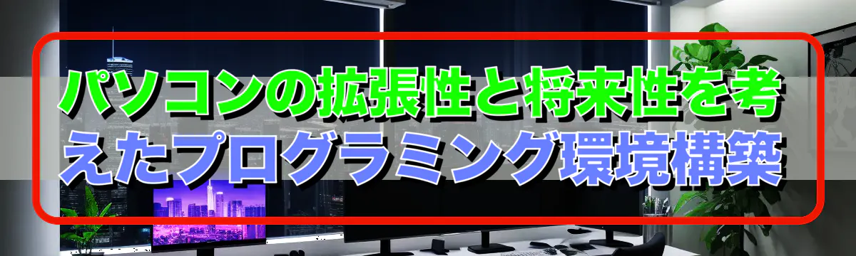 パソコンの拡張性と将来性を考えたプログラミング環境構築