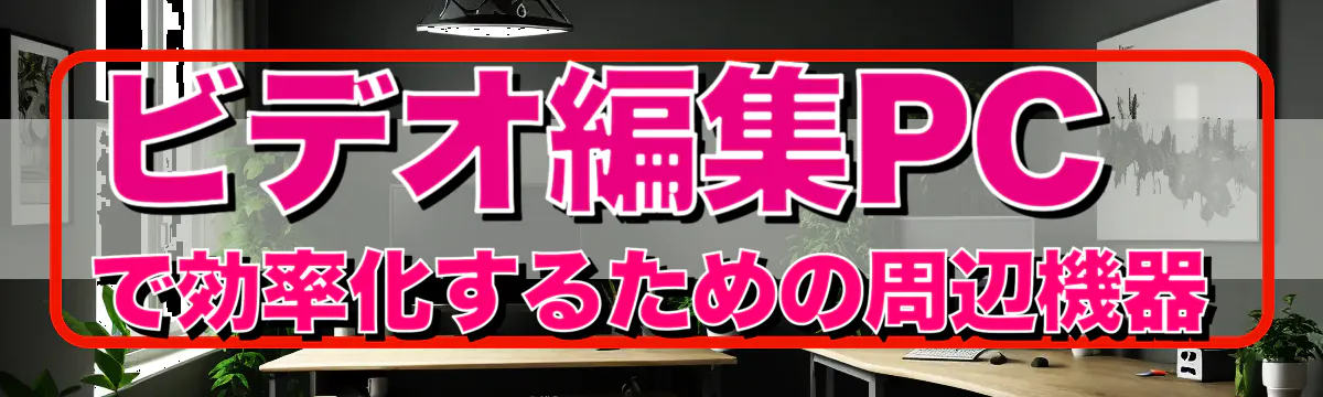 ビデオ編集PCで効率化するための周辺機器