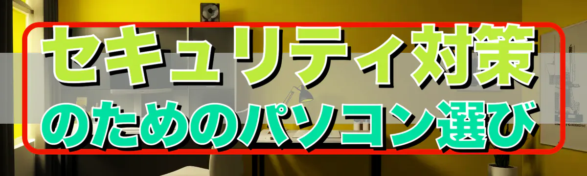 セキュリティ対策のためのパソコン選び