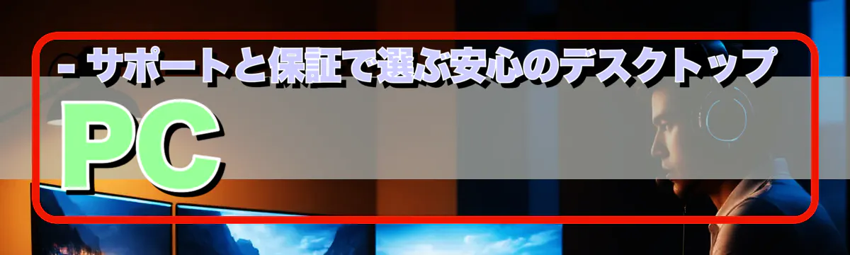 - サポートと保証で選ぶ安心のデスクトップPC
