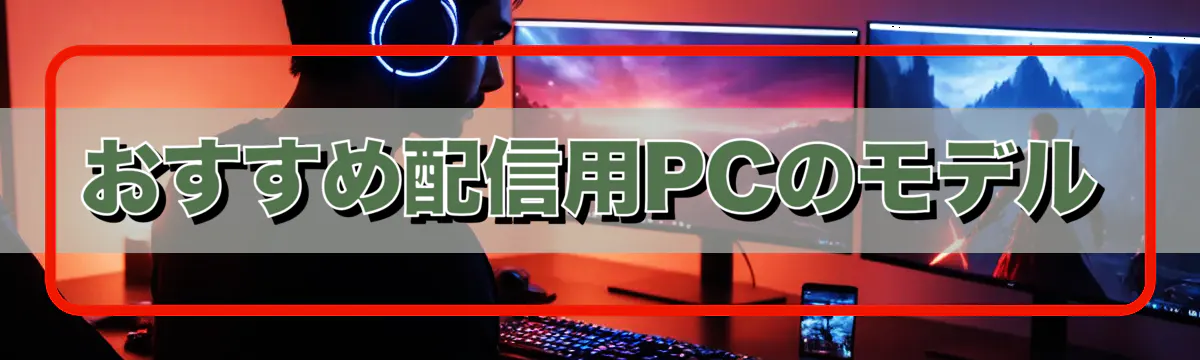 おすすめ配信用PCのモデル
