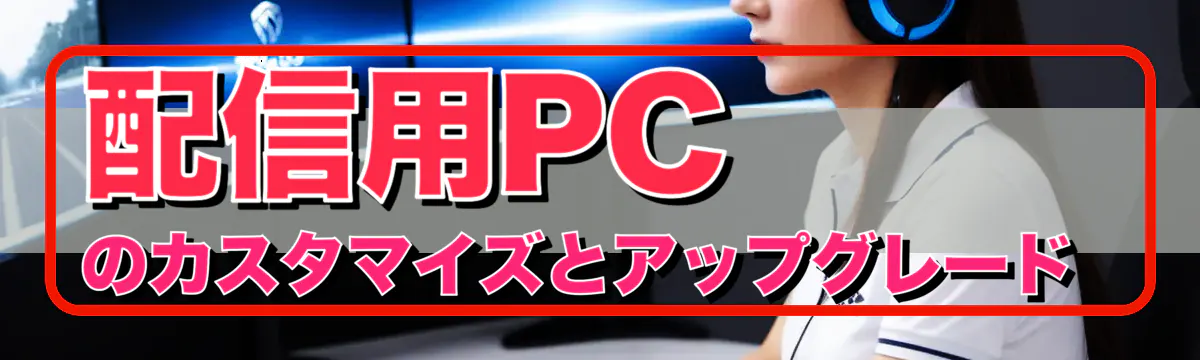 配信用PCのカスタマイズとアップグレード 
