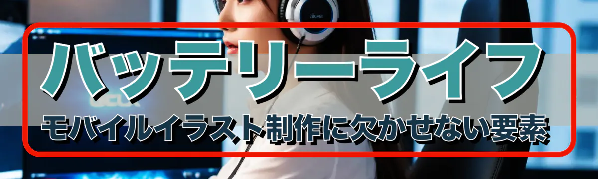 バッテリーライフ モバイルイラスト制作に欠かせない要素
