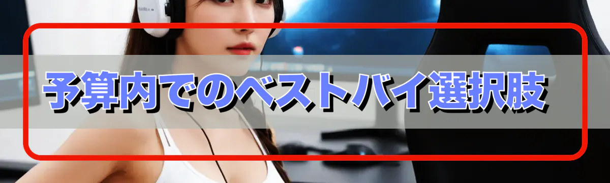 予算内でのベストバイ選択肢