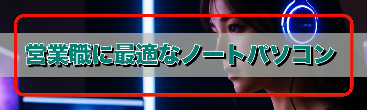 営業職に最適なノートパソコン
