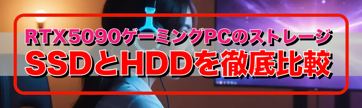 RTX5090ゲーミングPCのストレージ SSDとHDDを徹底比較