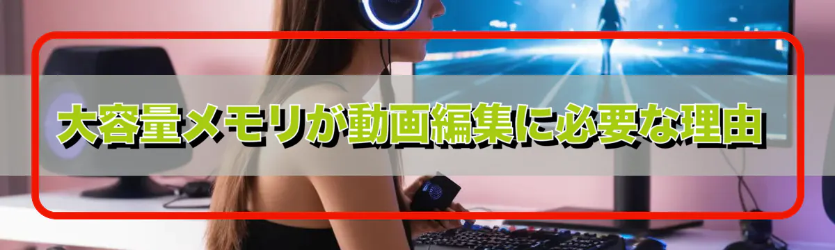 大容量メモリが動画編集に必要な理由