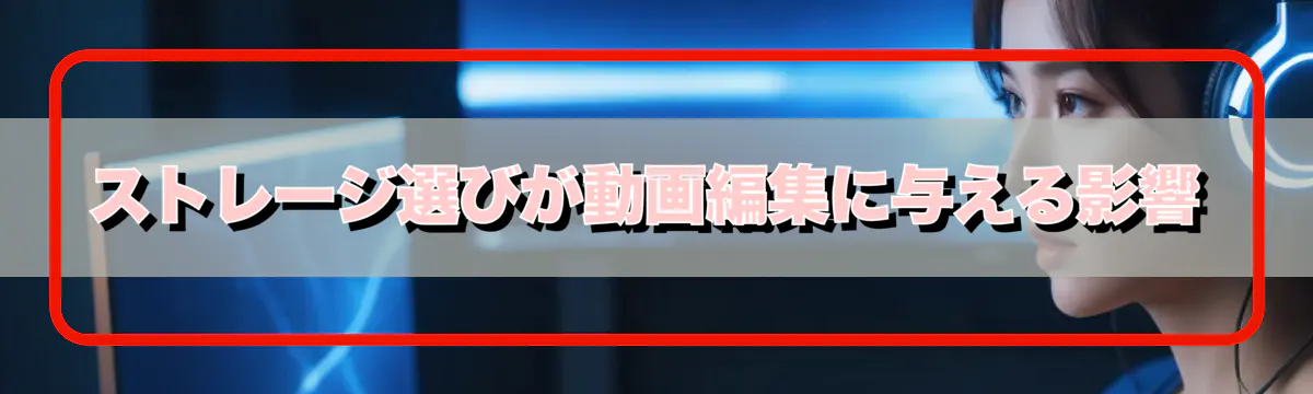 ストレージ選びが動画編集に与える影響
