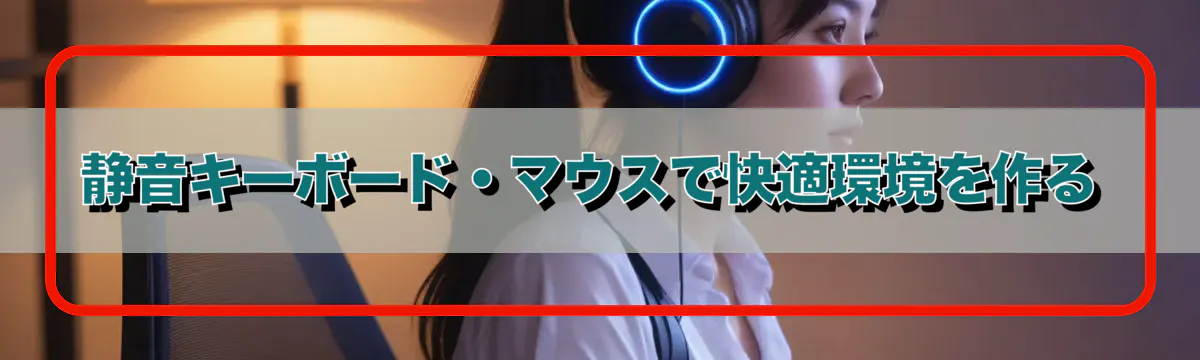 静音キーボード・マウスで快適環境を作る