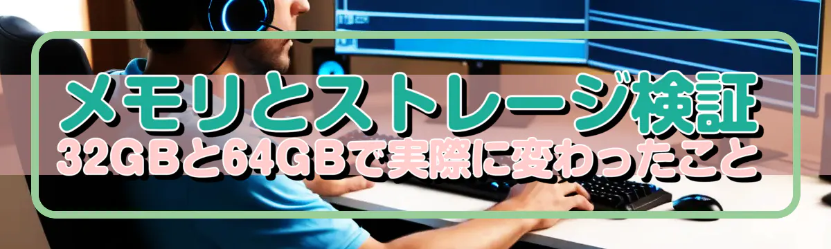 メモリとストレージ検証 32GBと64GBで実際に変わったこと