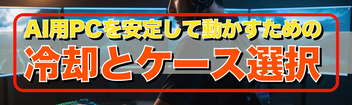 AI用PCを安定して動かすための冷却とケース選択