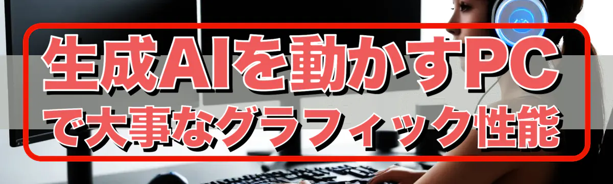 生成AIを動かすPCで大事なグラフィック性能