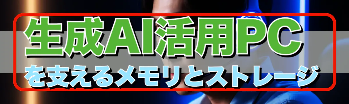 生成AI活用PCを支えるメモリとストレージ