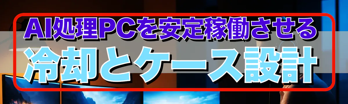 AI処理PCを安定稼働させる冷却とケース設計