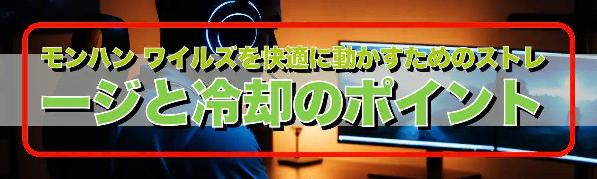 モンハン ワイルズを快適に動かすためのストレージと冷却のポイント