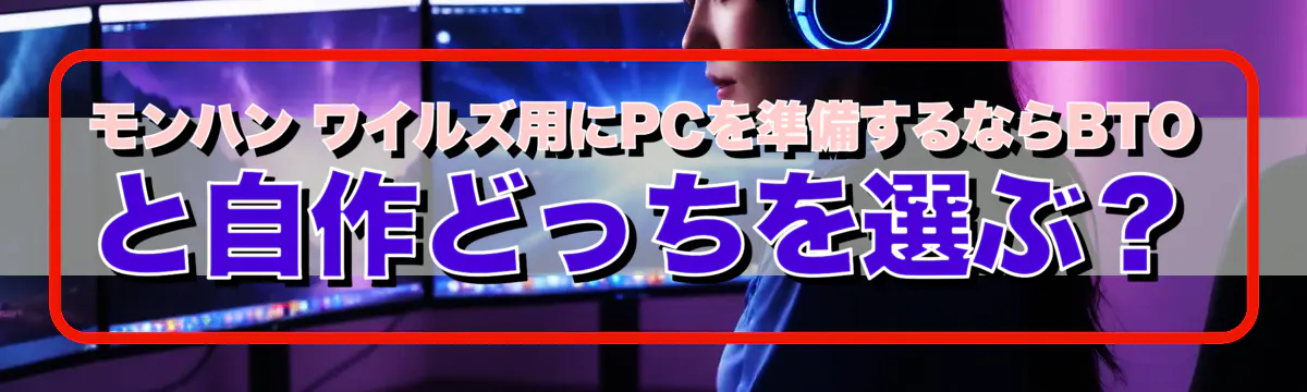 モンハン ワイルズ用にPCを準備するならBTOと自作どっちを選ぶ？