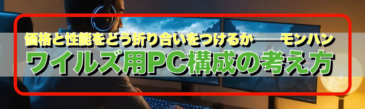 価格と性能をどう折り合いをつけるか──モンハン ワイルズ用PC構成の考え方
