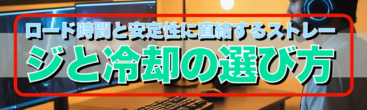 ロード時間と安定性に直結するストレージと冷却の選び方