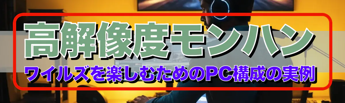 高解像度モンハン ワイルズを楽しむためのPC構成の実例