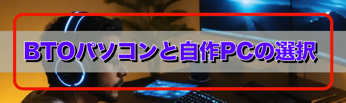 BTOパソコンと自作PCの選択