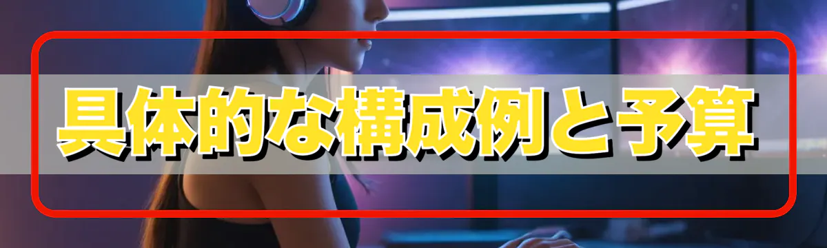 具体的な構成例と予算