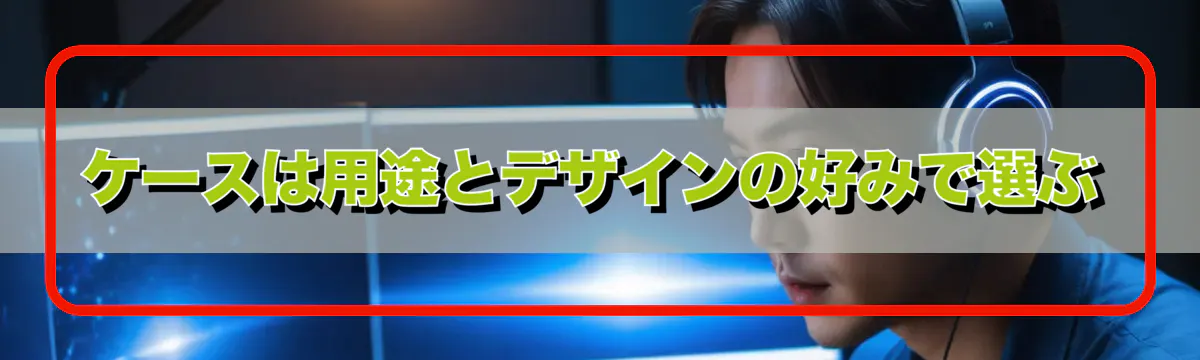 ケースは用途とデザインの好みで選ぶ
