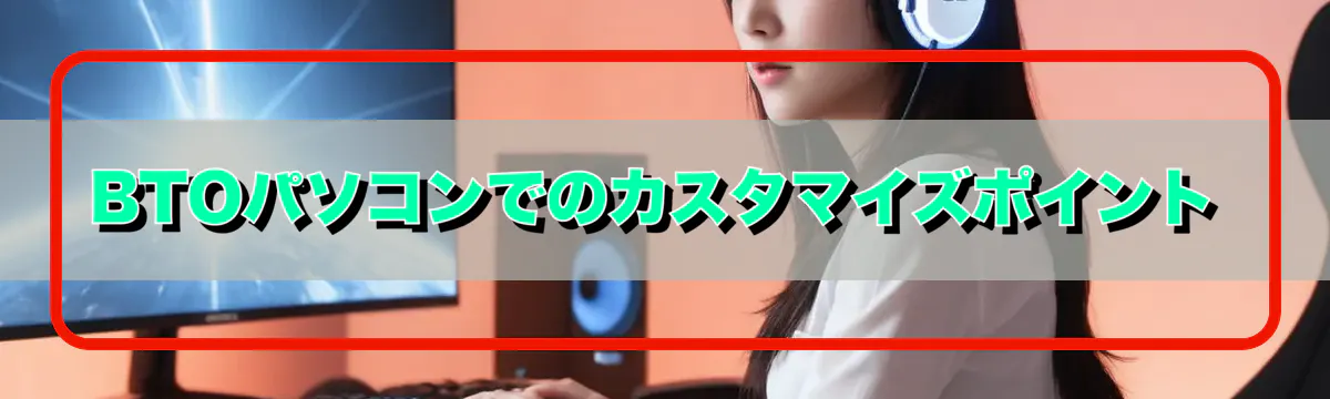 BTOパソコンでのカスタマイズポイント