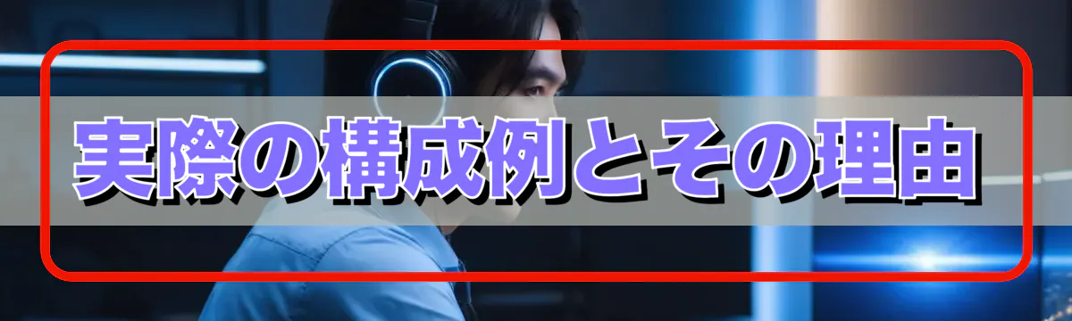 実際の構成例とその理由