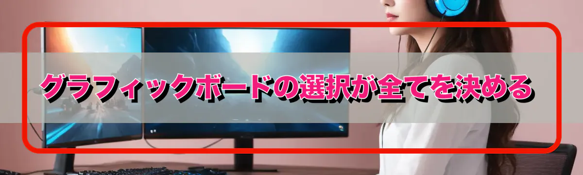 グラフィックボードの選択が全てを決める