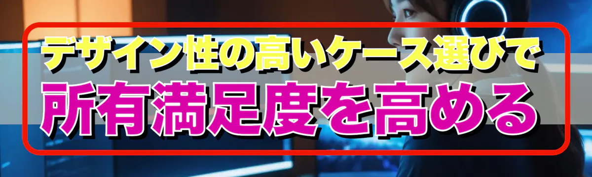 デザイン性の高いケース選びで所有満足度を高める