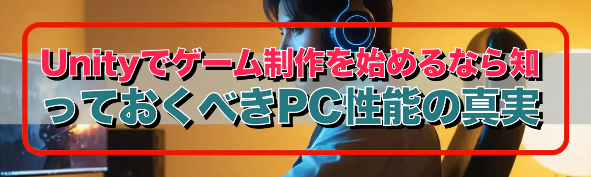 Unityでゲーム制作を始めるなら知っておくべきPC性能の真実
