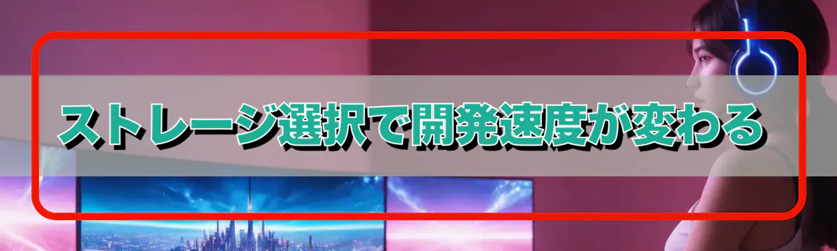 ストレージ選択で開発速度が変わる