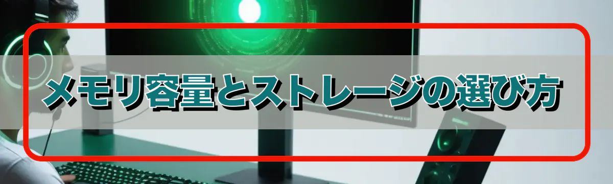 メモリ容量とストレージの選び方