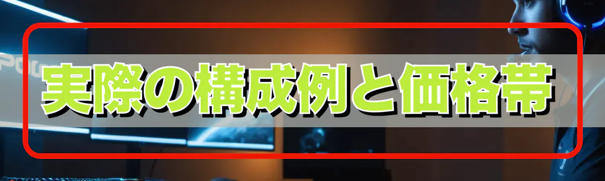 実際の構成例と価格帯