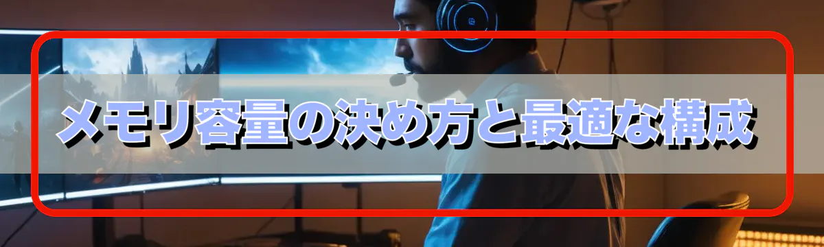 メモリ容量の決め方と最適な構成