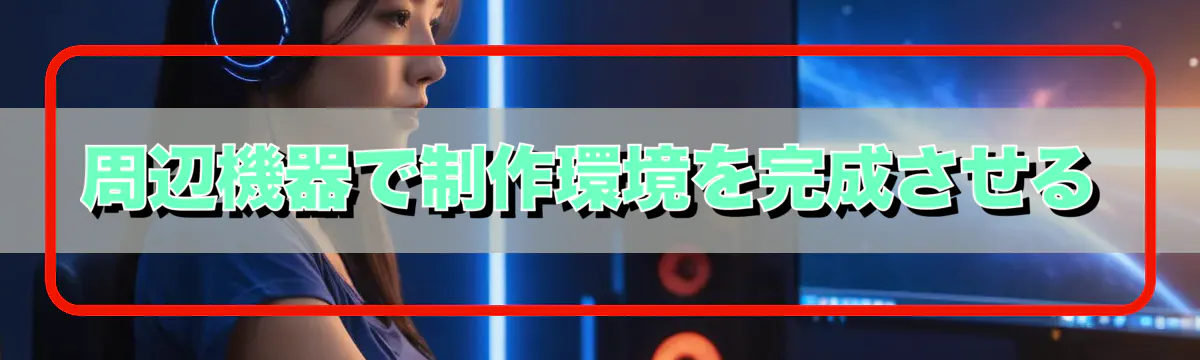 周辺機器で制作環境を完成させる