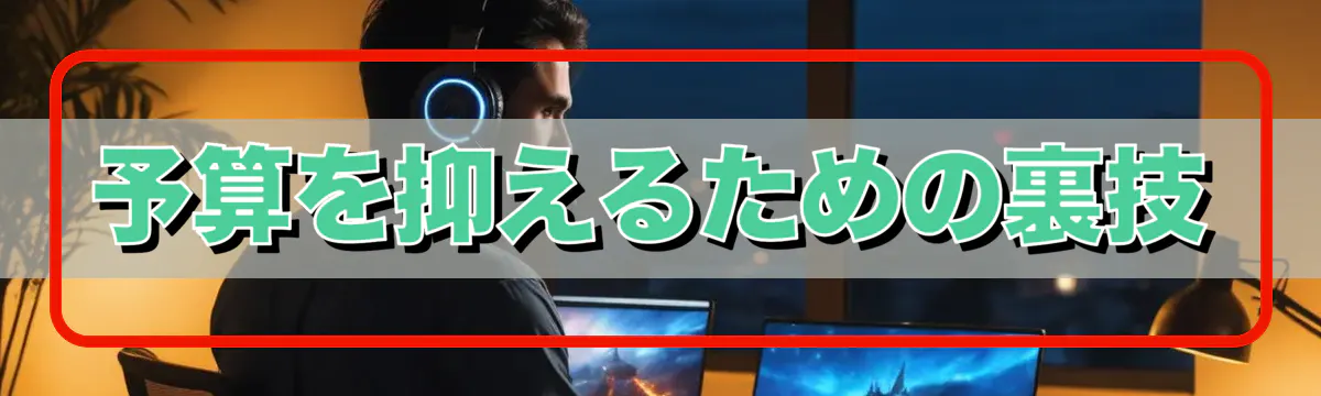 予算を抑えるための裏技