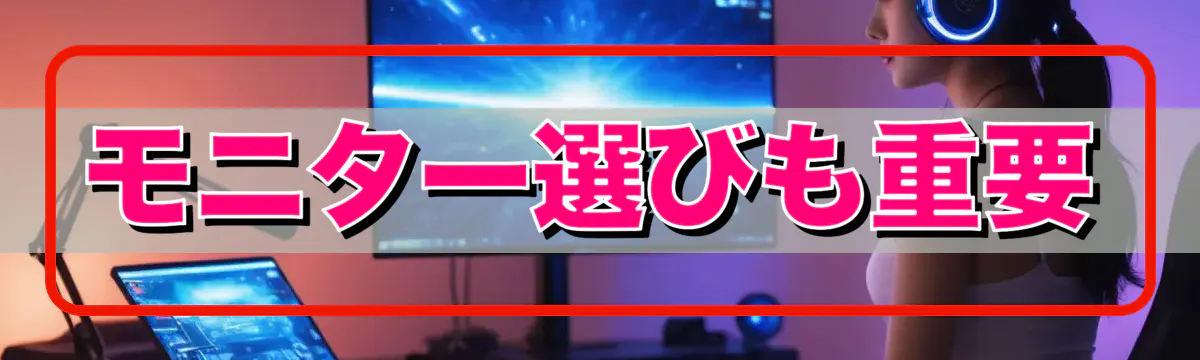 モニター選びも重要
