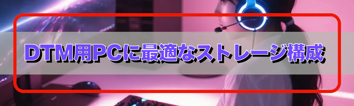 DTM用PCに最適なストレージ構成