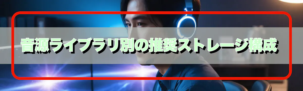 音源ライブラリ別の推奨ストレージ構成