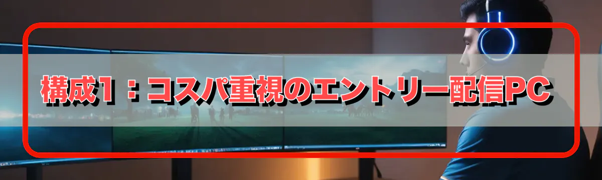 構成1:コスパ重視のエントリー配信PC