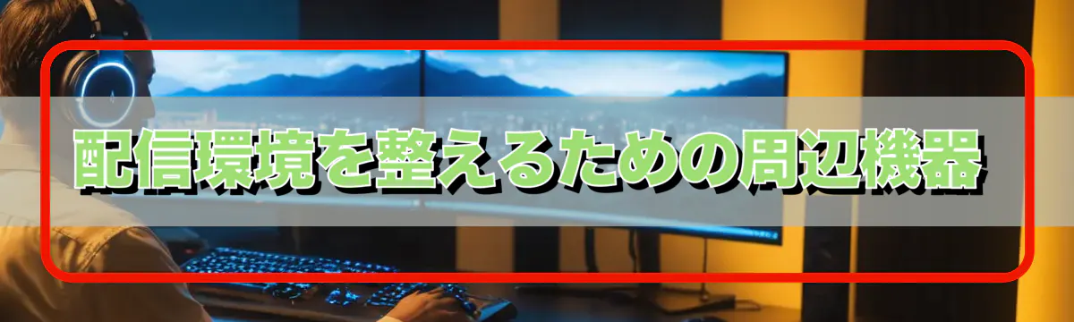 配信環境を整えるための周辺機器