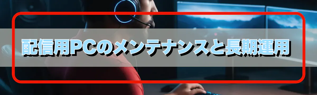 配信用PCのメンテナンスと長期運用
