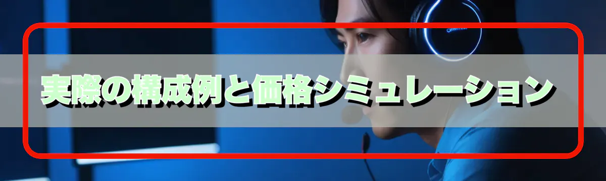 実際の構成例と価格シミュレーション