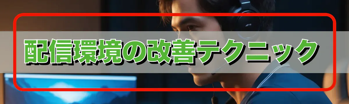 配信環境の改善テクニック