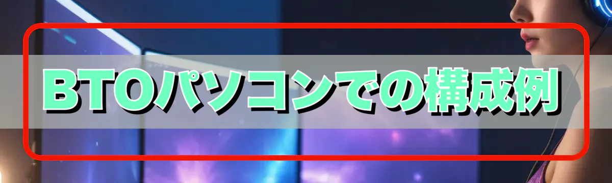BTOパソコンでの構成例