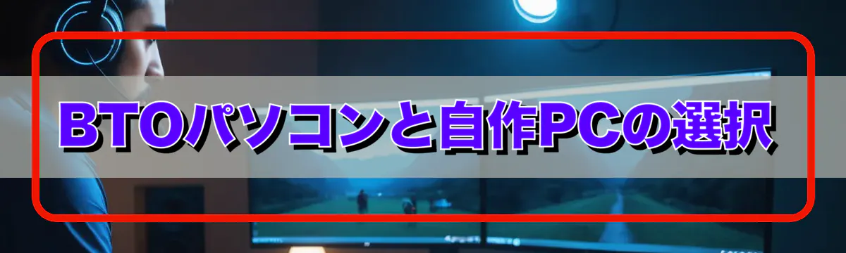 BTOパソコンと自作PCの選択