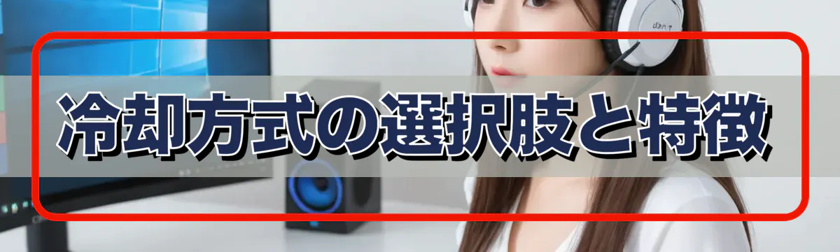 冷却方式の選択肢と特徴