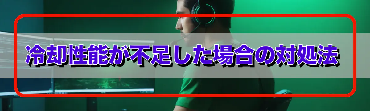 冷却性能が不足した場合の対処法